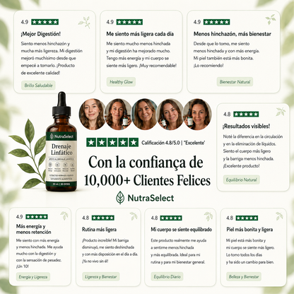 Drenaje Linfático NutraSelect® – Fórmula Herbal Natural